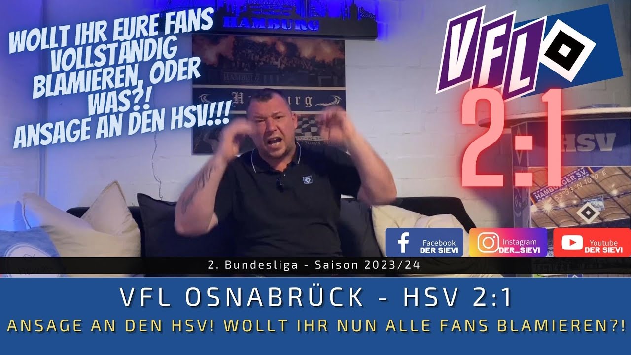 VfL Osnabrück - HSV 2:1 | ANSAGE an den HSV! Wollt ihr nun ALLE Fans BLAMIEREN?!