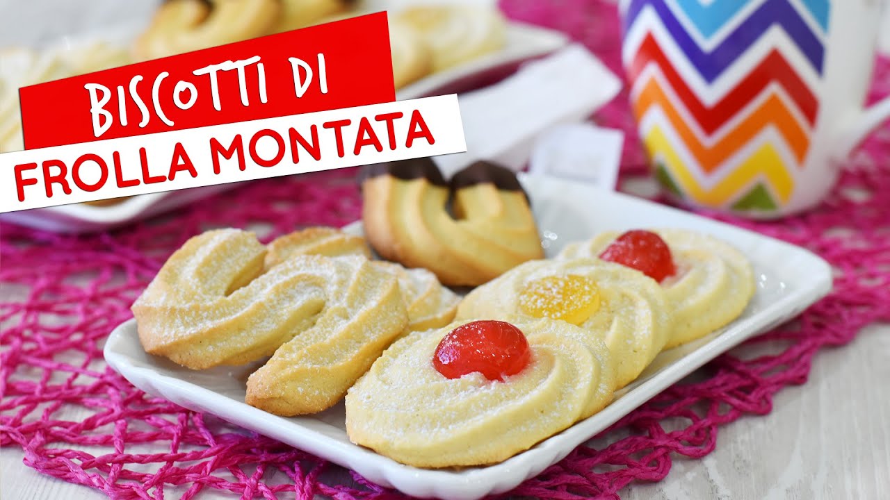 Biscotti di frolla montata: ricetta dei biscotti da tè - Tea biscuits easy recipe