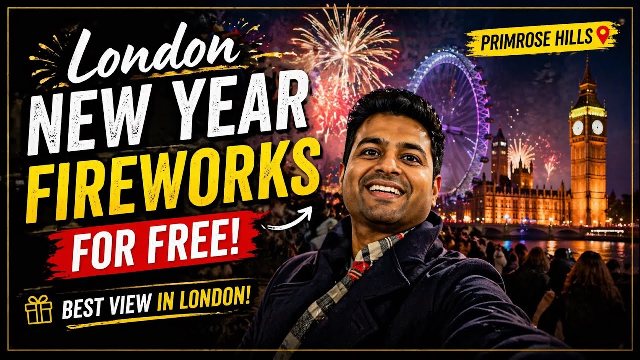 Experience Spectacular London New Year Fireworks for Free from Primrose Hill!
