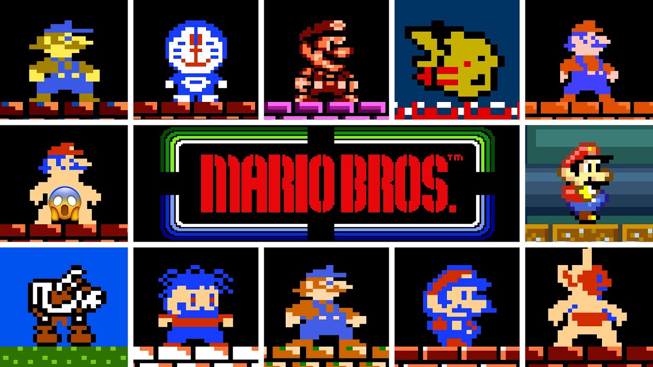 MARIO with AFRO haircut??!! Mario Bros. - CLONES Comparison Vol. 2 HACKS Edition