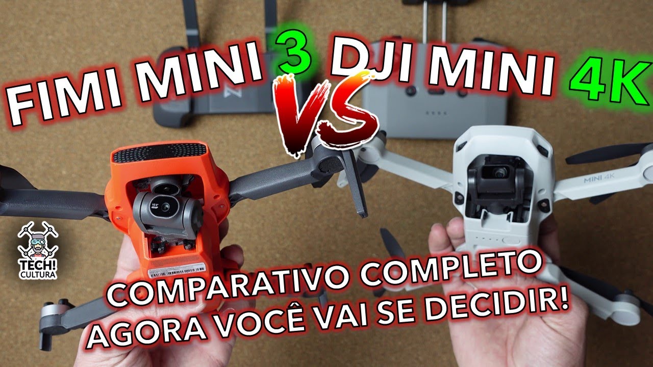 Fimi Mini 3 vs DJI Mini 4k - Comparativo Completo - Drone bom e barato 2024