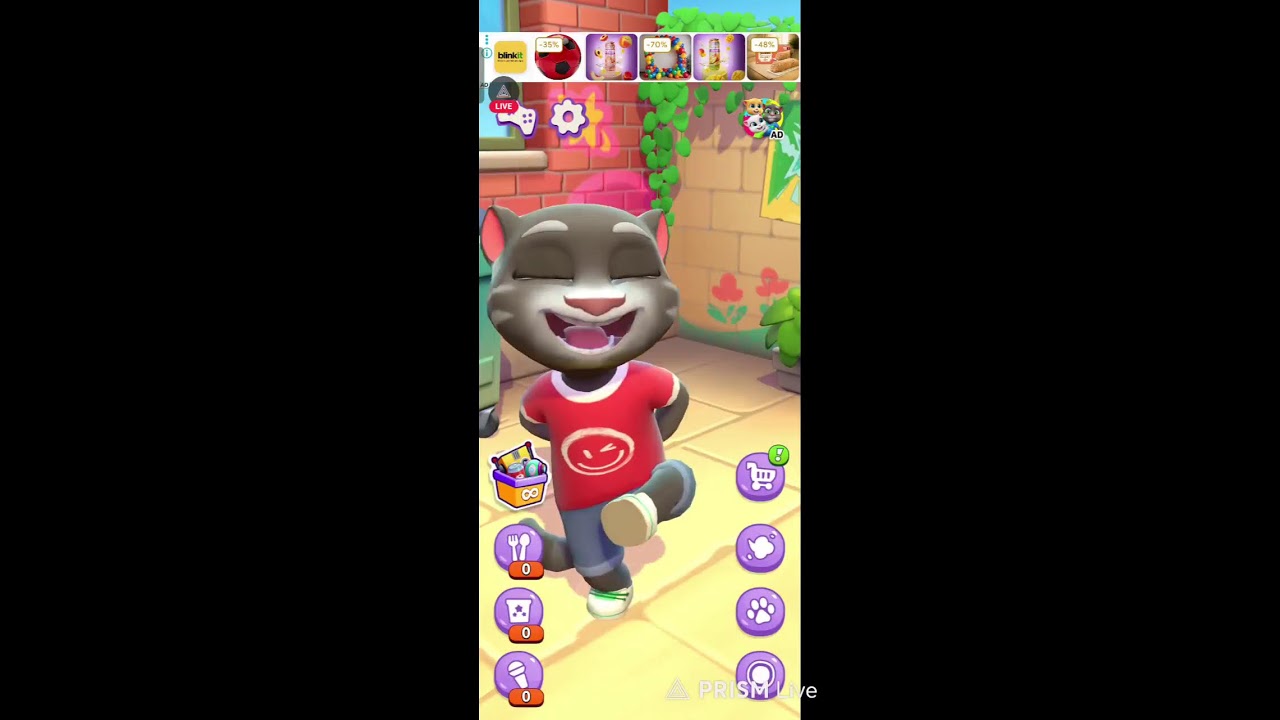 talking tom live. #talkingtom #talkingtom2 #tom #funny #live