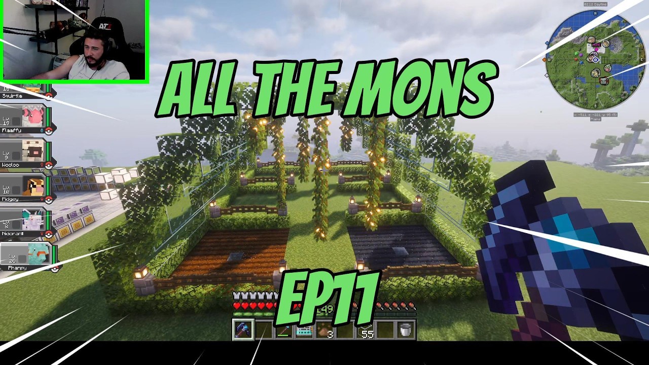 All the Mons EP11 - Farm de Pesca em 1 bloco, just dire e estufa para as plantinhas