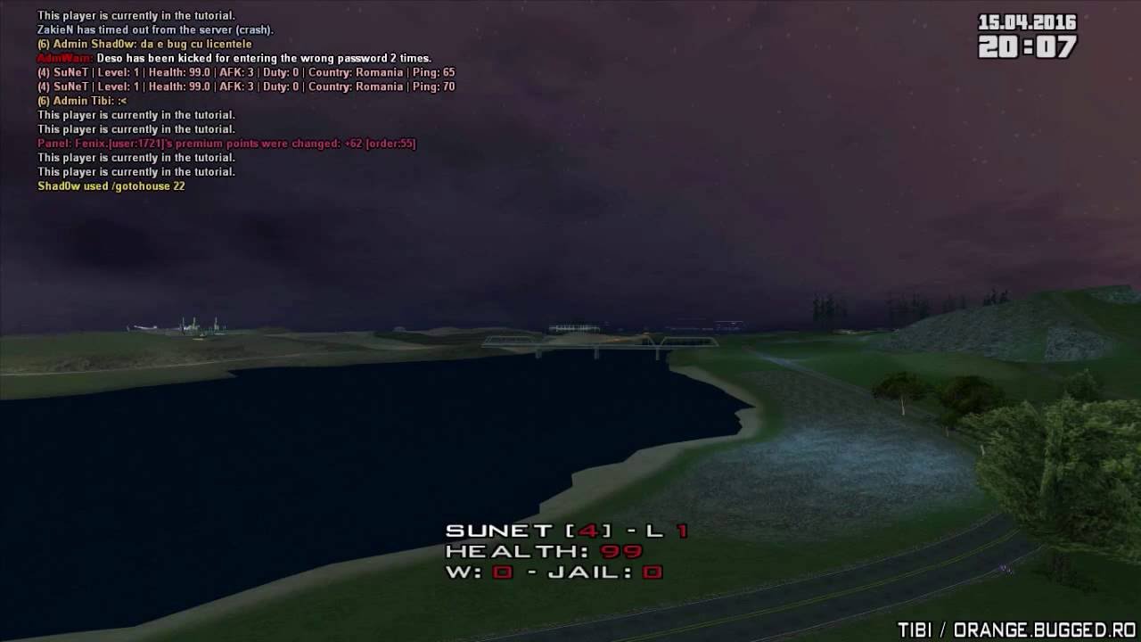 Deschidere server SAMP orange.bugged.ro