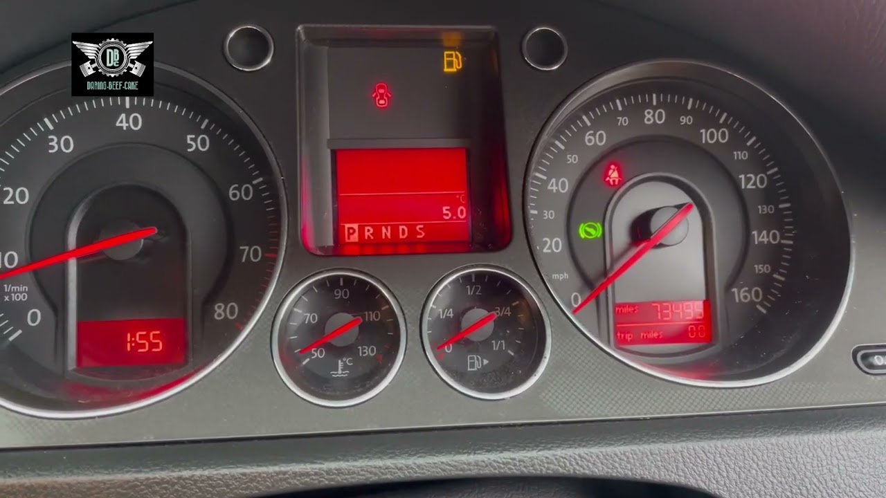 VW Passat 2006 2007 2008 сервис сейчас сброшен