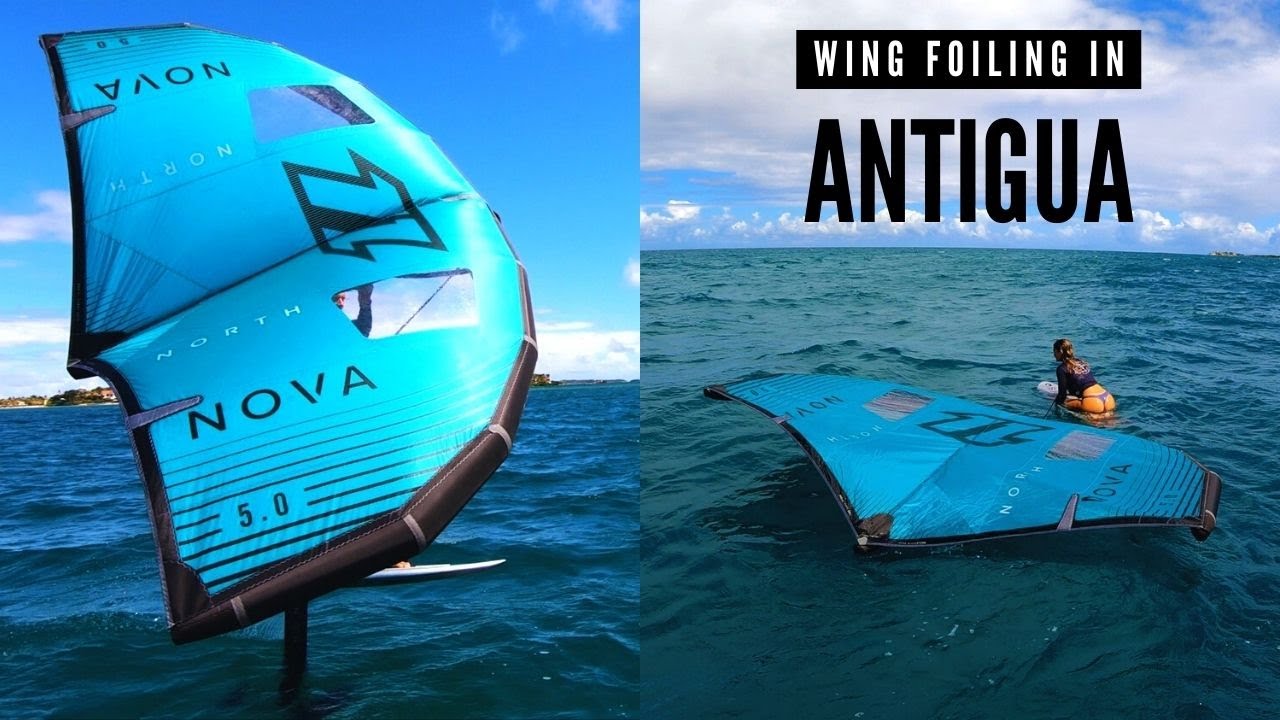 Learning How To Wing Foil In Antigua!