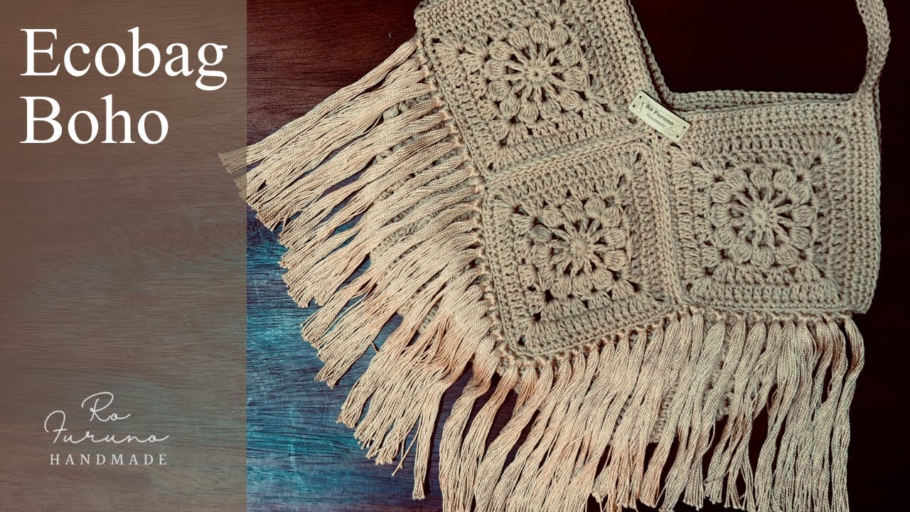 Ecobag Boho - Linda Bolsa de Crochê - Aula Fácil de Crochê