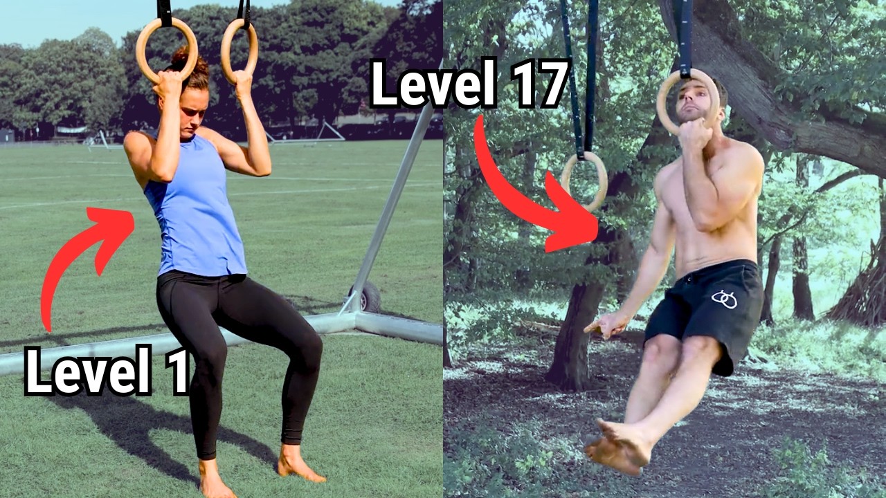 17 Klimmzug Varianten, die immer schwerer werden (Level 1–21)