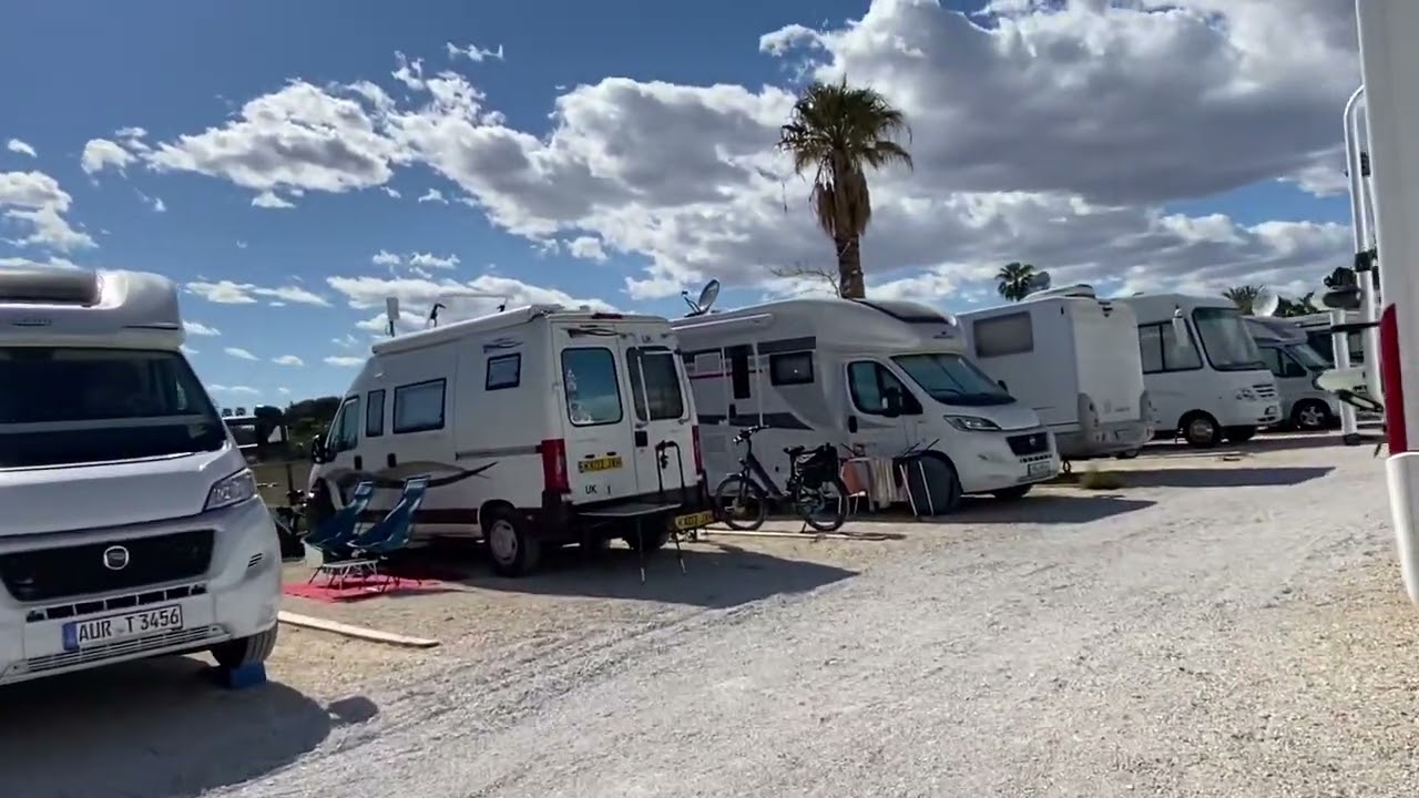 Overzicht camperplaats in El Campello