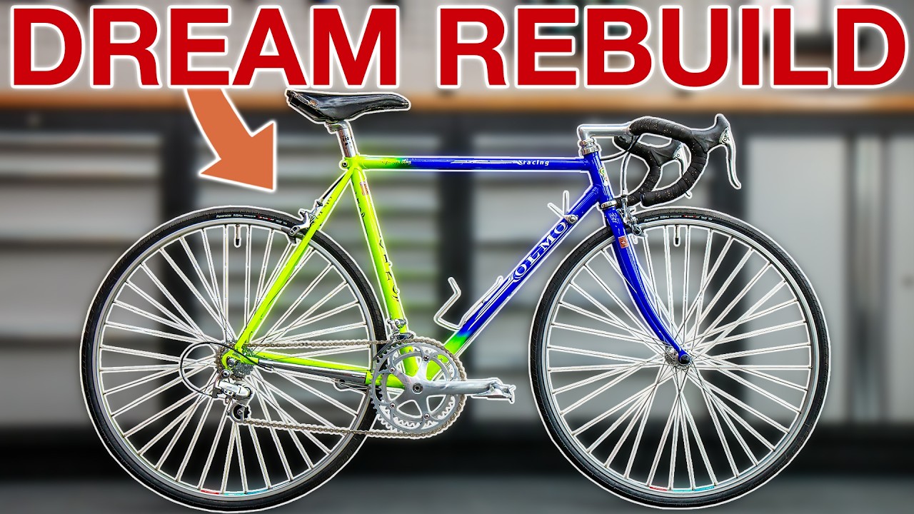 Restoring this vintage Olmo! 1988 Rebuild service! Road bike transformation ASMR