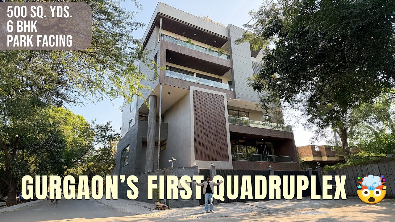 Ultra Luxury Quadruplex In Gurgaon | 6 BHK | Park Facing | Corner Plot