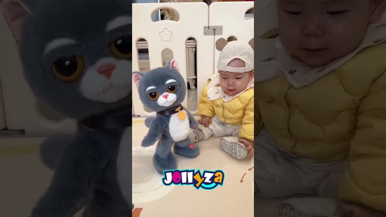 Jollyza Interactive Singing & Dancing Cat Musical Toy for Babies & Toddlers