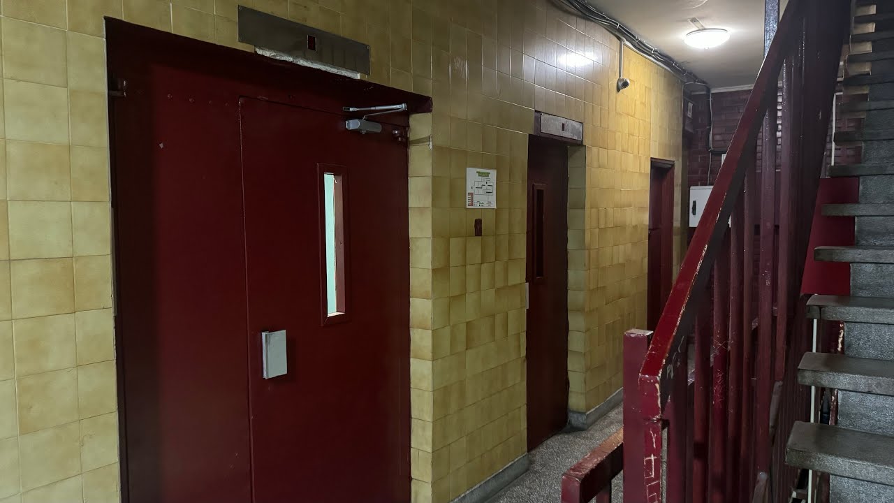 2x Modernized / Original & Very Nice KONCAR Lifts at Bulevar Mihajla Pupina 125, Serbia, Belgrade