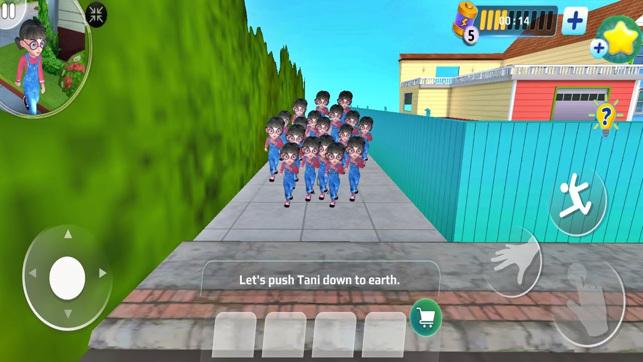 Multiple Tani Outside in Nick & Tani - Troll Tani Gameplay
