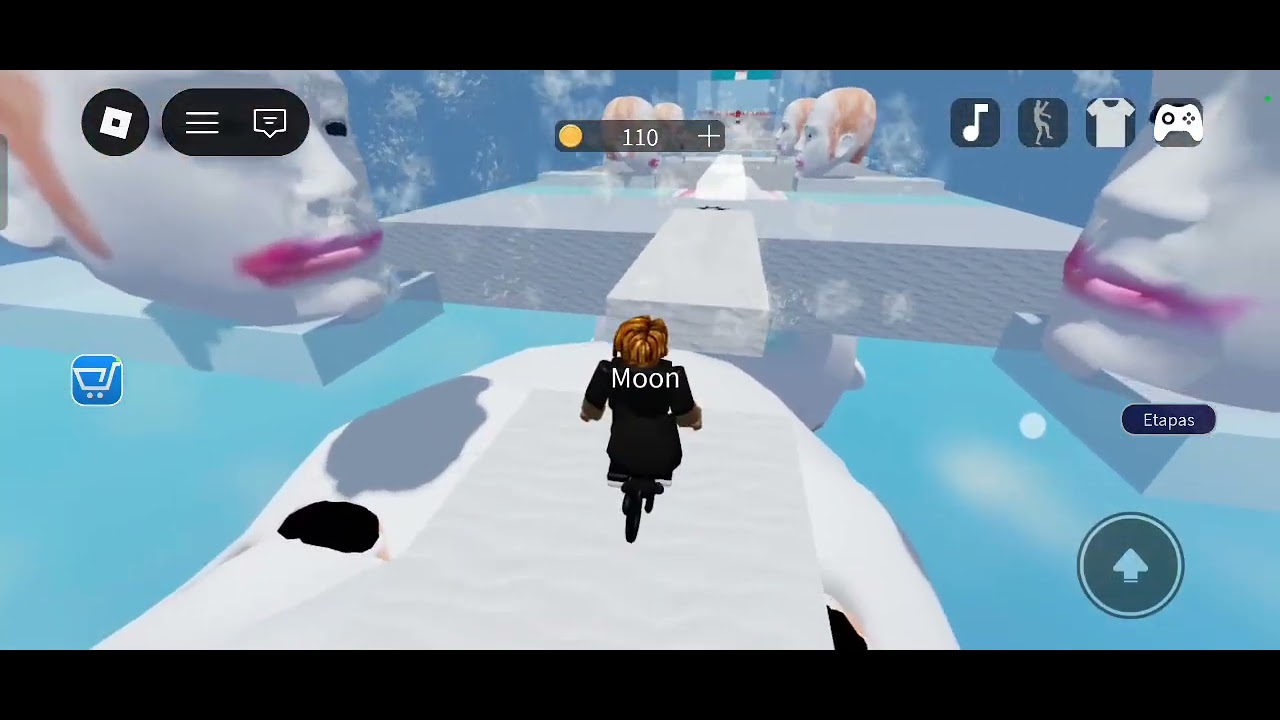 Jugando escapa de las cabezas