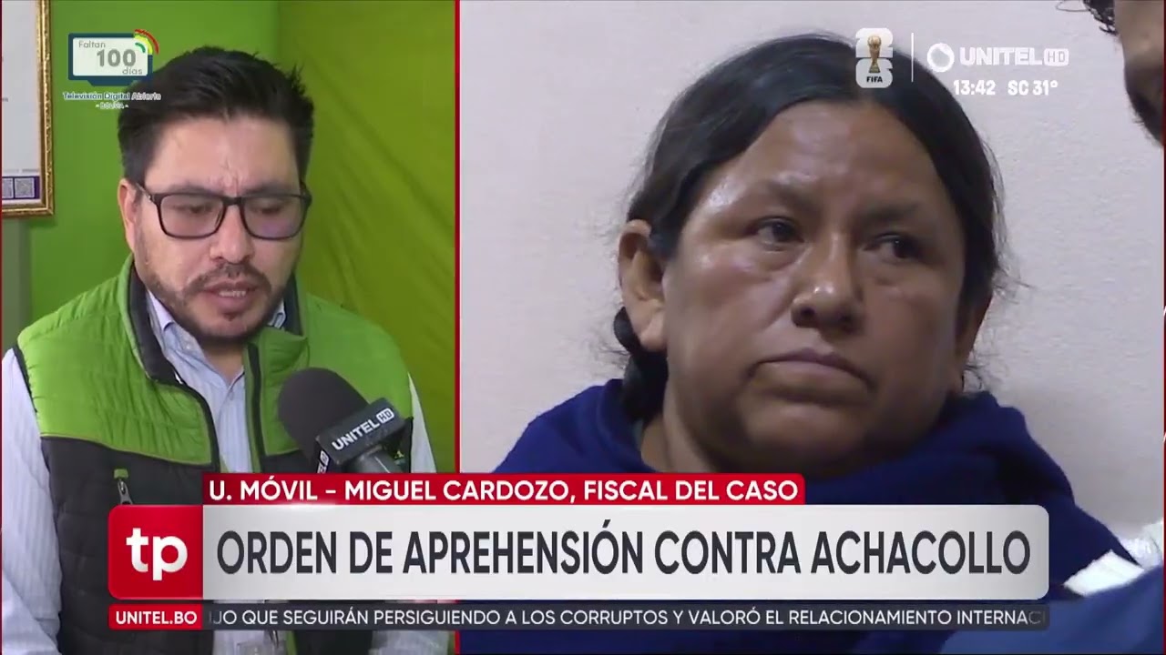 Fiscalía emite alerta migratoria contra Nemesia Achacollo tras activarse la orden de aprehensión