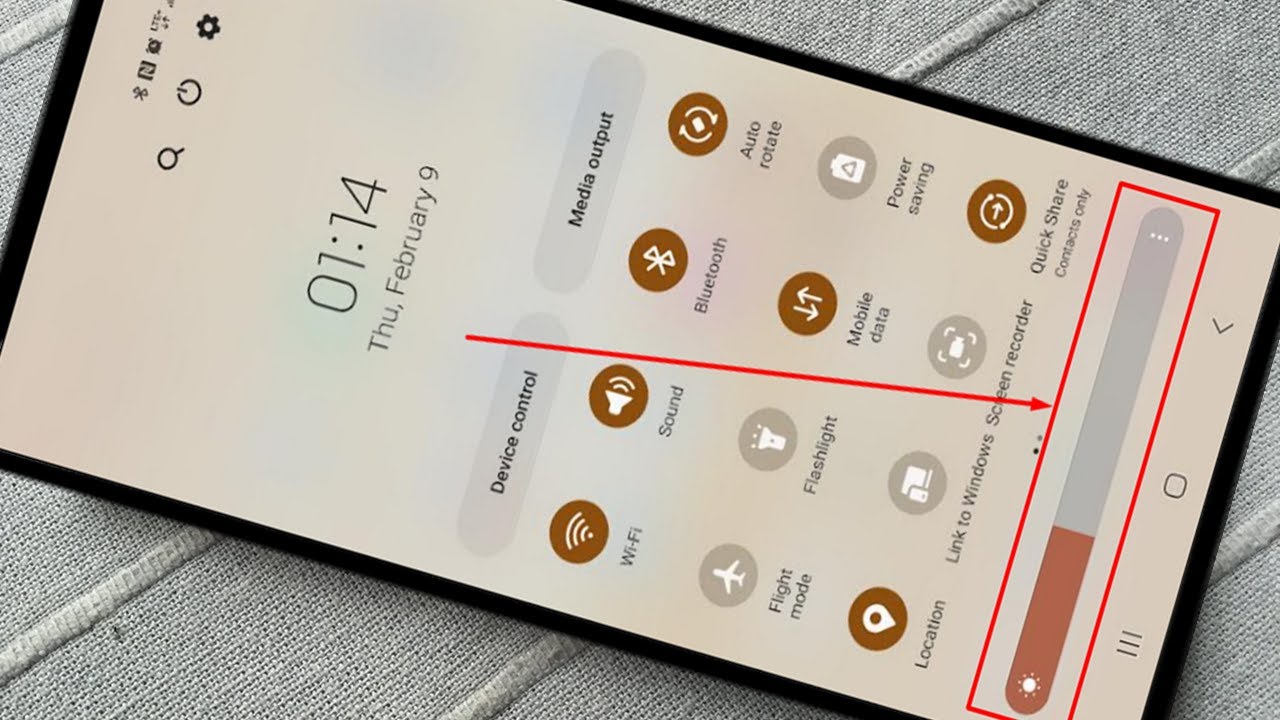 How to adjust brightness on an Android phone