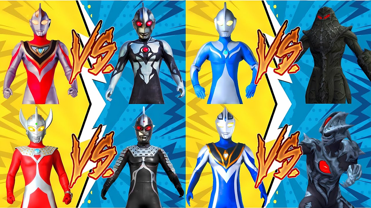 ウルトラマン GAIA VS CHAOSROID U, ULTRAMAN TARO VS CHAOSROID S, COSMOS VS CHAOS WAROGA #ウルトラマン #怪獣 #kaiju