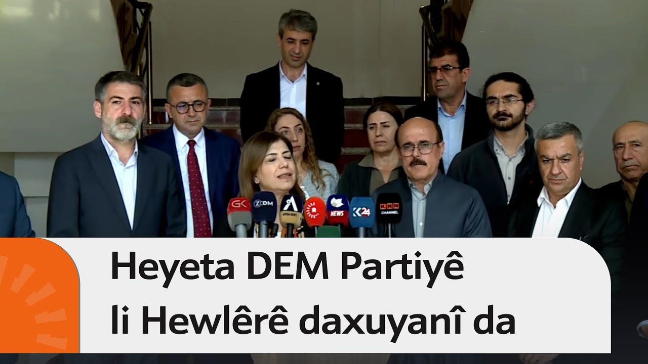 Heyeta DEM Partiyê li Hewlêrê daxuyanî da