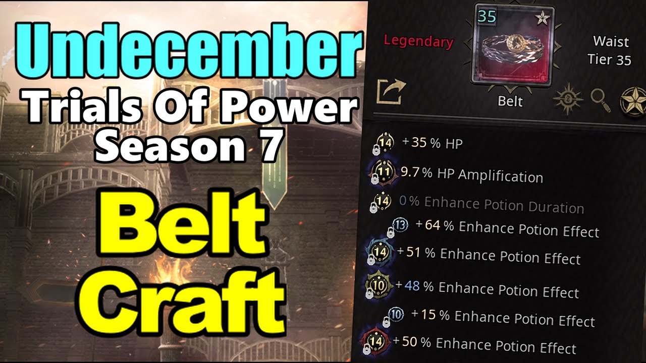 Belt Craft 3-Authority | Guide | Undecember