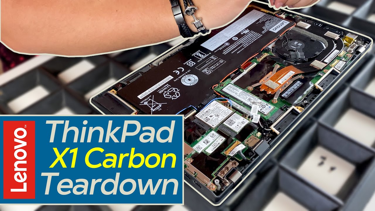 Lenovo ThinkPad X1 Carbon 5th Gen Teardown - Lüfter, SSD, RAM, Scharniere tauschen