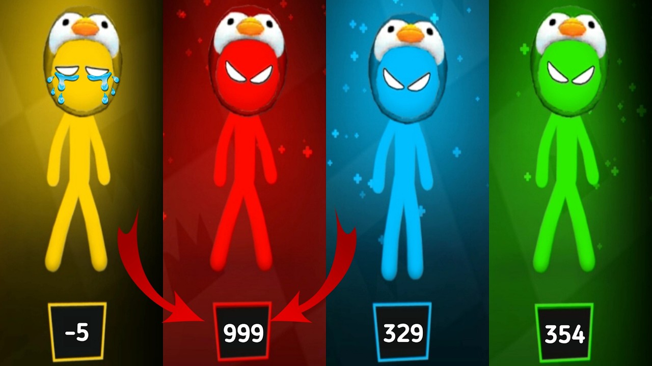 МИНИ-ИГРЫ Stickman: случайный игровой процесс — Stickman Party 1, 2, 3, 4 игрока #stickmanparty #...