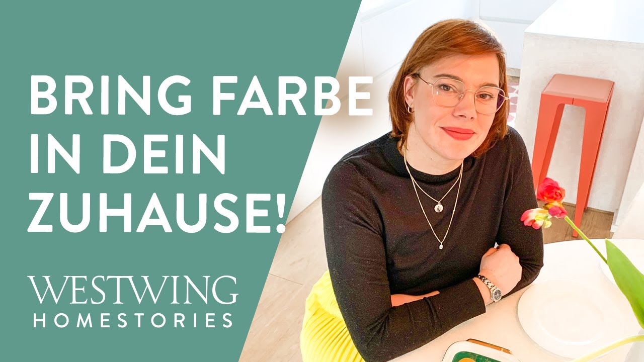 Modern Wohnen mit Farbakzenten | So verspielt wohnt Schmuckdesignerin Anja