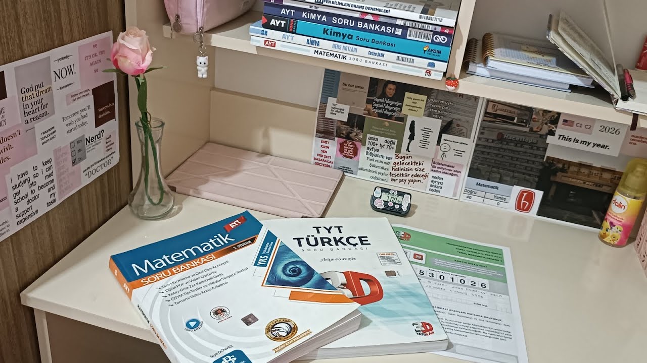 1000 abone oldukkk🥳 7 Saatlik YKS çalışmam🍓