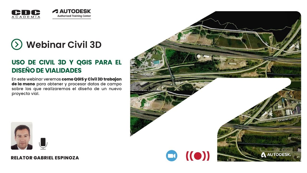 Webinar Civil 3D y QGIS para Vialidades