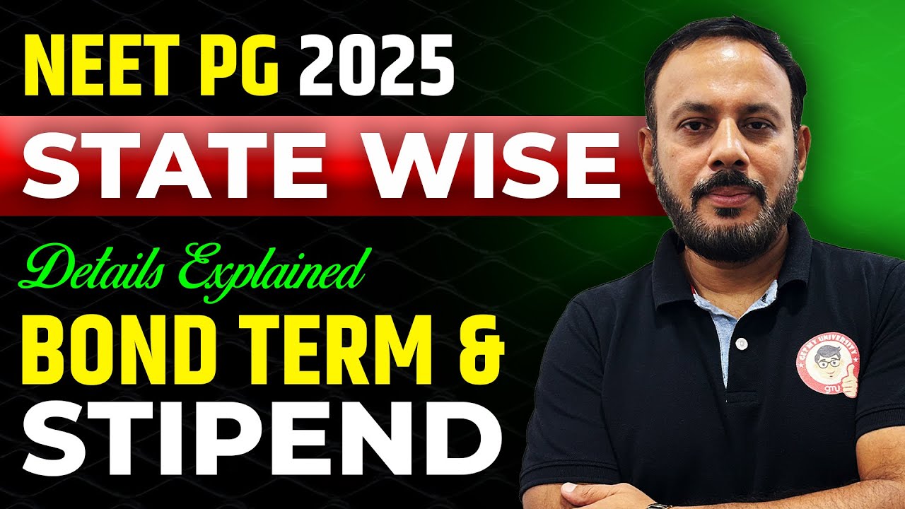 NEET PG 2025 State Wise Bond Rules & Stipend | Complete Details for MD/MS Aspirants #neetpg