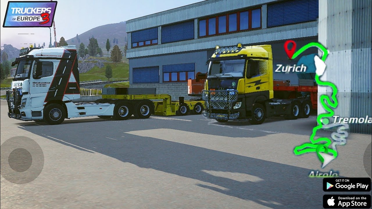 🚛Truckers of Europe 3 🚦v 0.45.2🛣️ Mobile crane from Airolo to Zurich ✅ Mercedes Actros gameplay