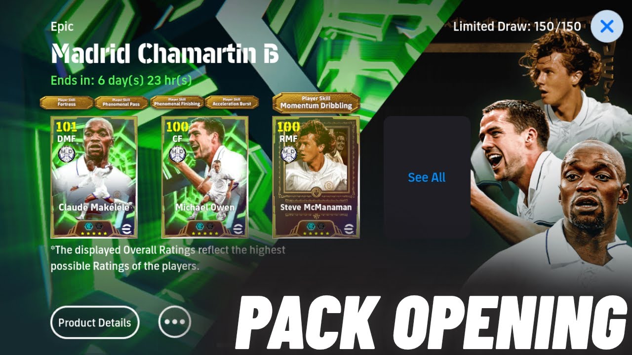 Epic Real Madrid Pack Opening & Review eFootball 2026 Live #efootball #live