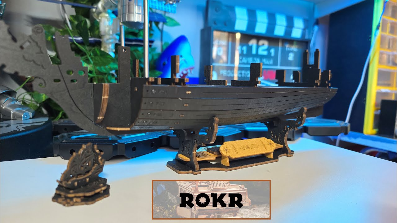 Build the ROKR Seahorse Barque Wooden Puzzle Model - Part 1