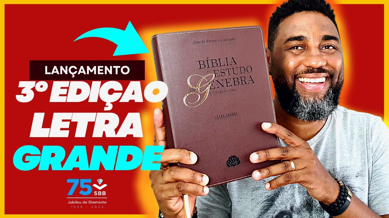 👑BÍBLIA DE ESTUDO DE GENEBRA - 3° EDIÇÃO - LETRA GRANDE - Bíblia de Estudo | Flávio Sacramento