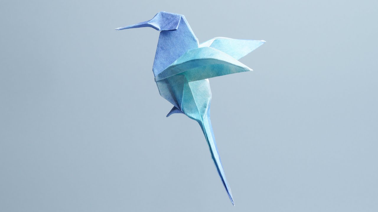 Origami Hummingbird / Bird / Animal By Naomiki Sato 摺紙 蜂鳥 折り紙 ハチドリ