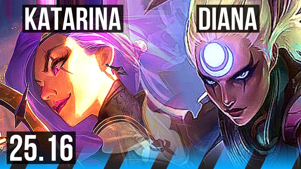 KATARINA vs DIANA (MID) | KR Master | 25.16