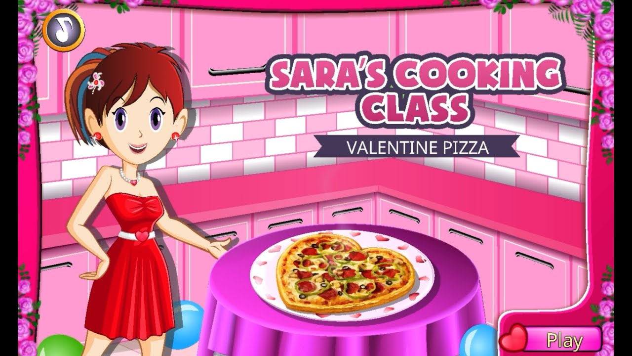 Valentine Pizza | Sara's Cooking Class | Game Walkthrough