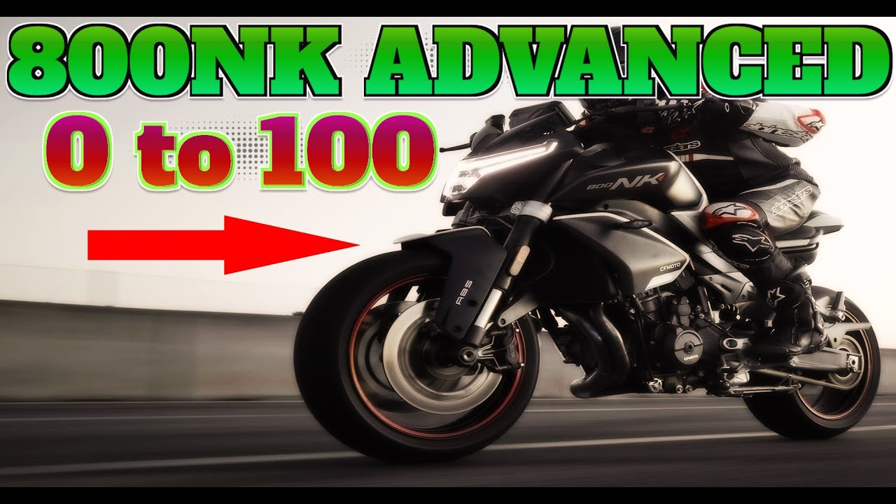 CFMOTO 800NK Advanced 0 to 100 TEST in all modes 2024