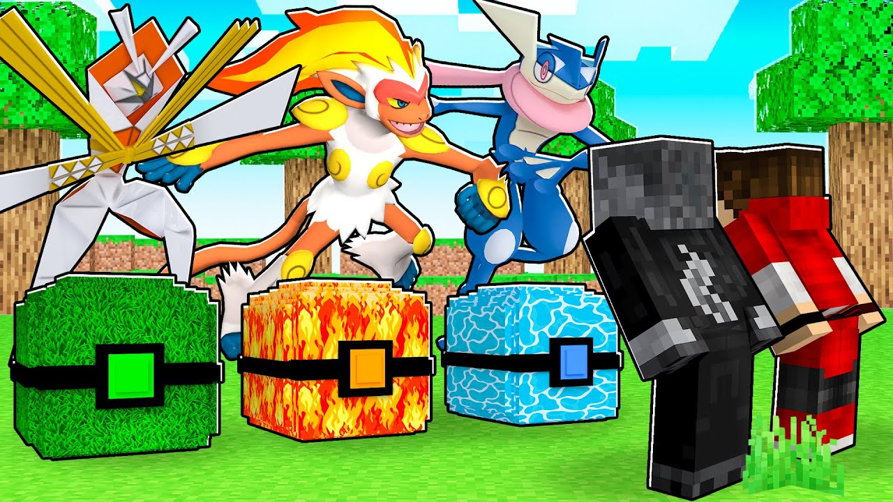 NÃO ESCOLHA o TIPO ERRADO da LUCKY PIXELMON pra CAPTURAR POKEMON no MINECRAFT
