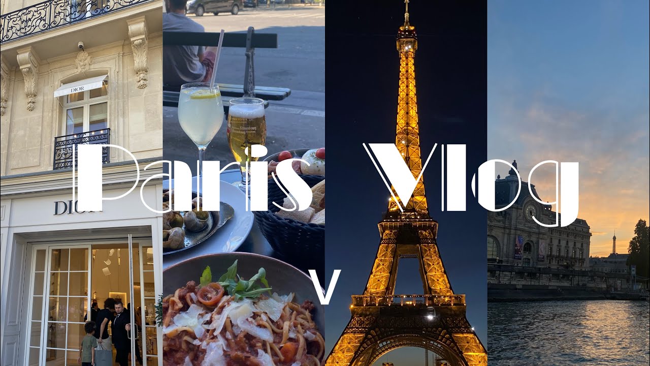 【パリvlog】#5 パリ旅行/エッフェル塔が見えるのホテル/DIOR本店/バトームッシュのセーヌ川クルーズ