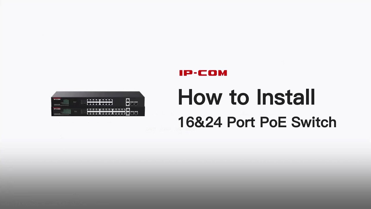 How to install 16&24 port PoE Switch