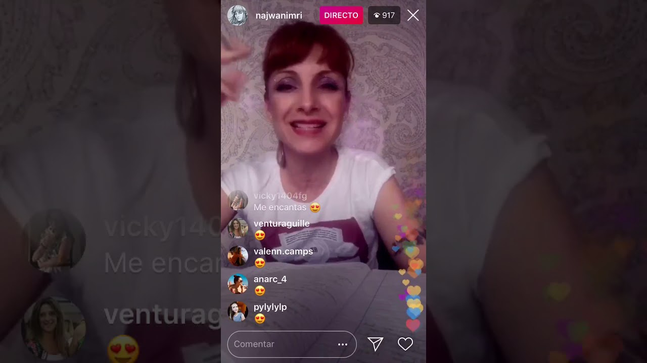 Directo Instagram Najwa Nimri enseñando musica nueva 1/07/2018 (viene de largo)