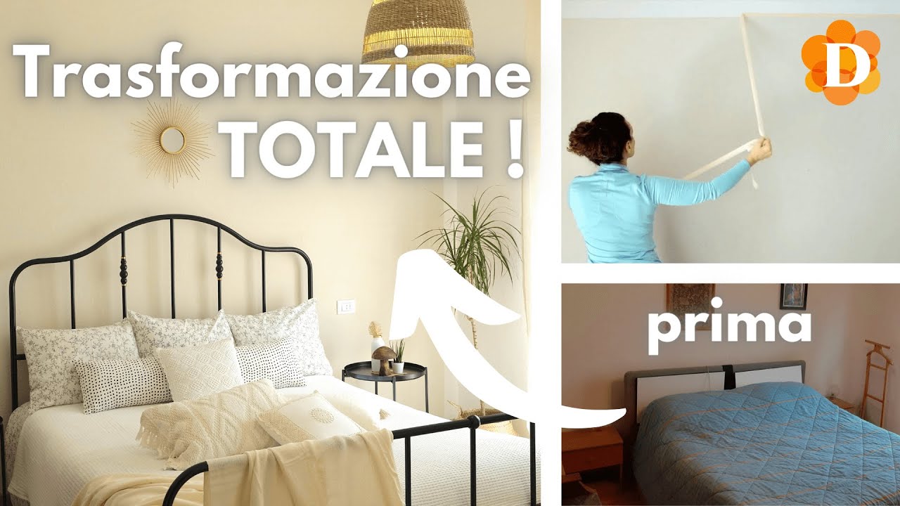 Trasformazione totale di una camera da letto. PRIMA E DOPO Room Makeover