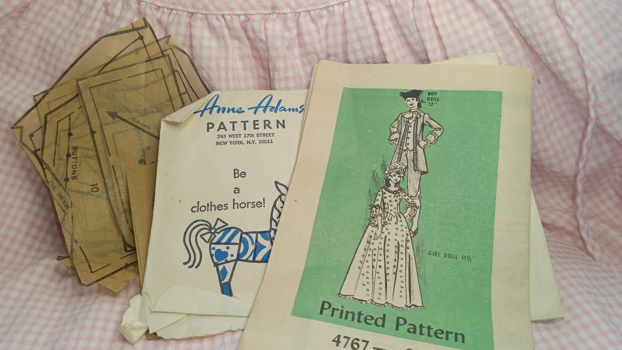 Ann Adams Mail Order Barbie Ken size Patterns #TuesdayTimeBank