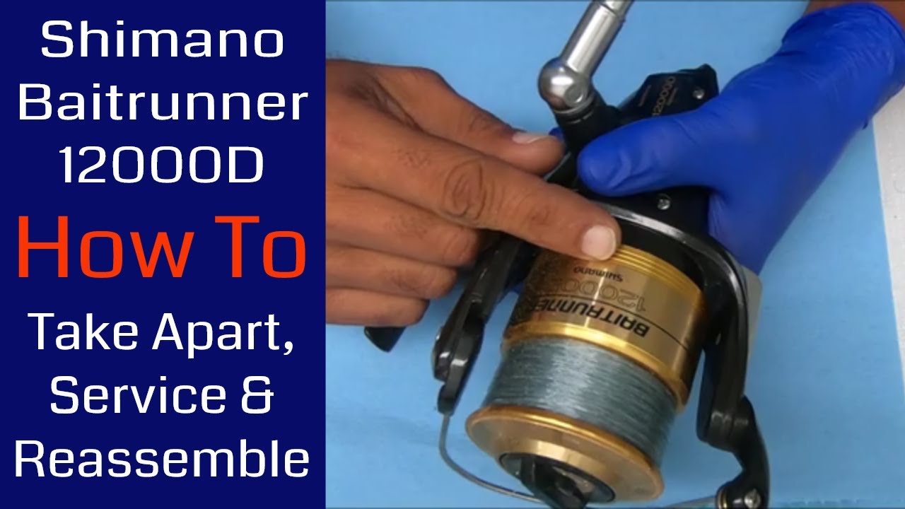 Shimano Baitrunner 12000D Fishing Reel - How to take apart, service and reassemble