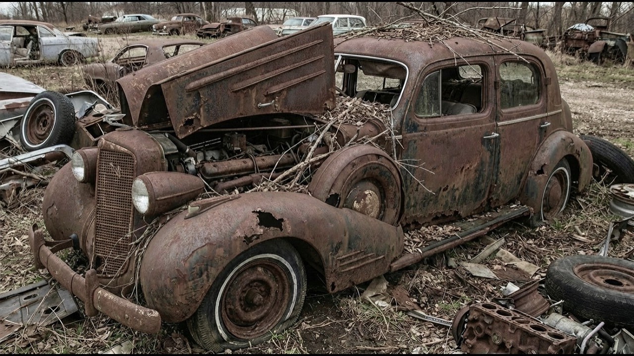 ASMR Car Restoration 1930s Cadillac  Series 452 Full Restoration from Total Disrepair to Factory New