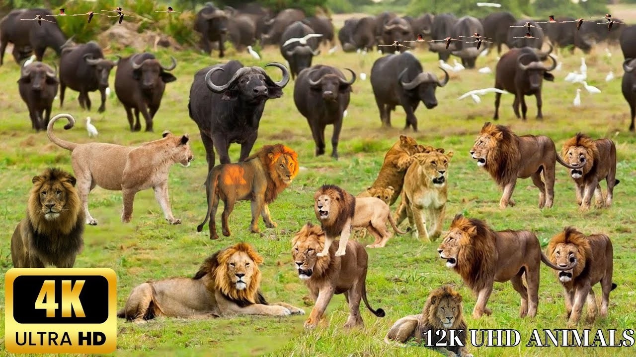 4K African Wildlife ： Ol Pejeta Conservancy, Kenya - Scenic Wildlife Film With African Music