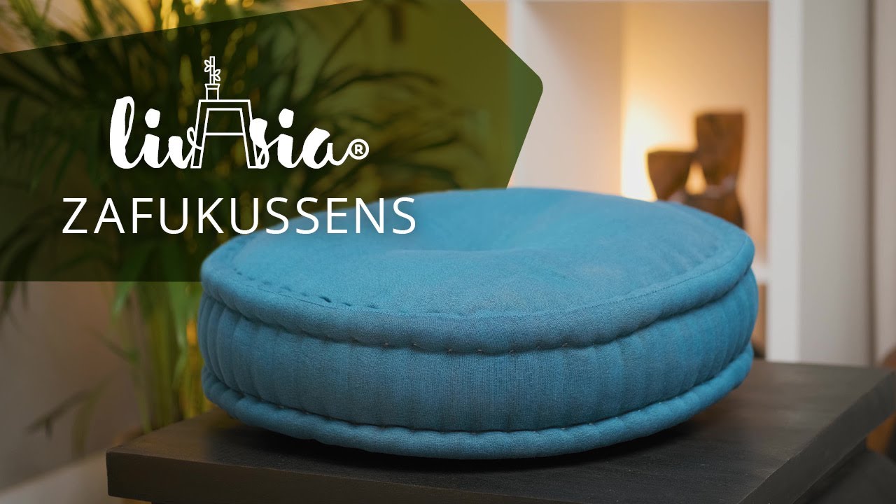 livasia groot zafu-kussen met kapok vulling