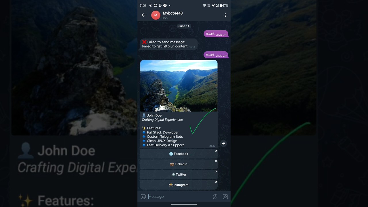 Easily Build a Custom Telegram bot for your website/project using 