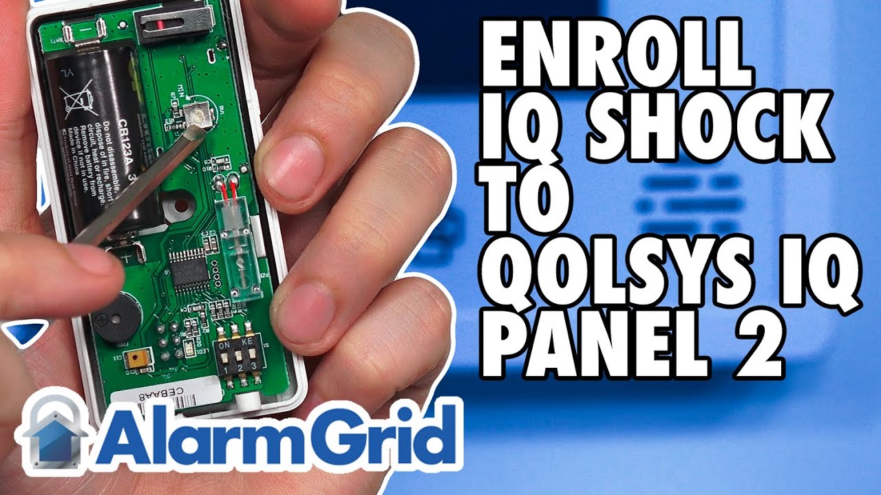 Qolsys IQ Shock S:   Enroll with IQ Panel 2